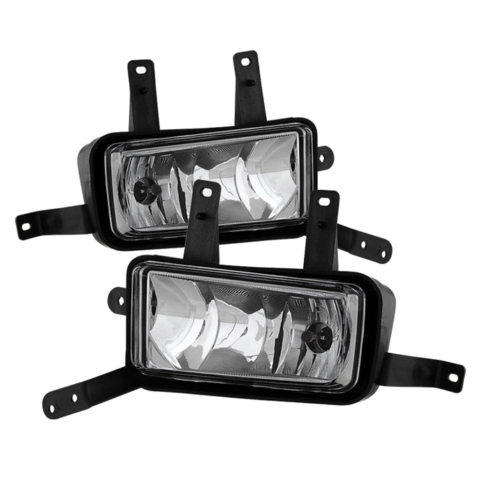 Chevy Suburban Tahoe 2015-2018 OEM Fog Lights W/Chrome trim Cover and Switch - Clear