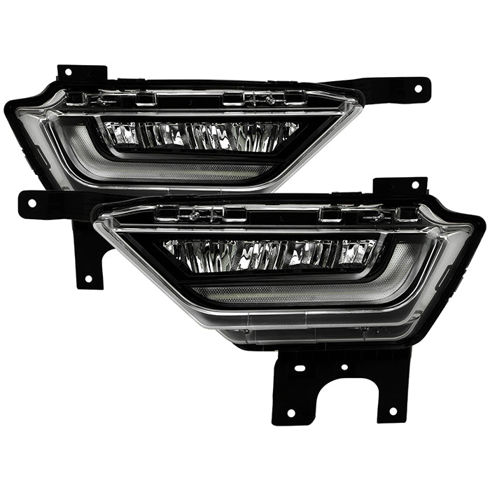 ( Spyder ) Ford F150 2021-2023 ( Without Led Turn Signal Function ) OEM Style Full LED Fog Lights - With Switch