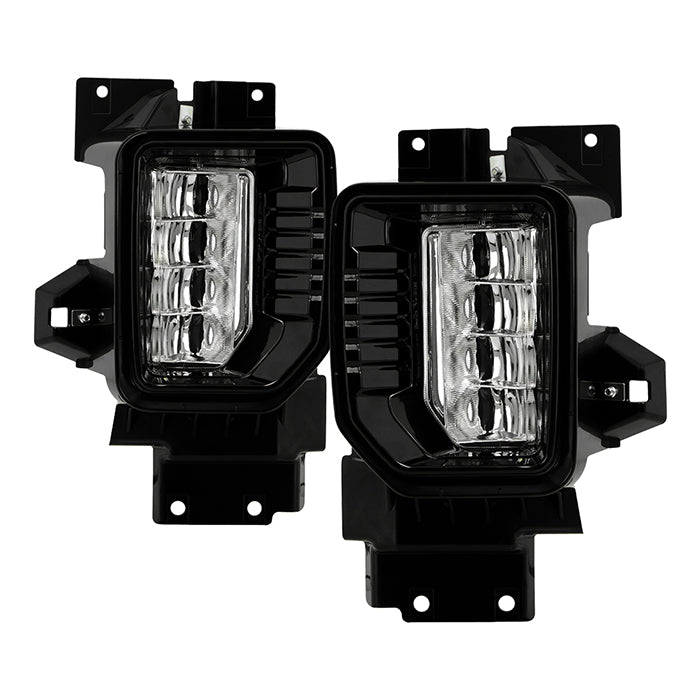 ( Spyder ) GMC Sierra 2500HD 3500HD 2020-2022 ( Do Not Fit 1500 Models ) OEM Full LED Fog Lights W/Universal Switch ( Bulb Size - Build in LED )