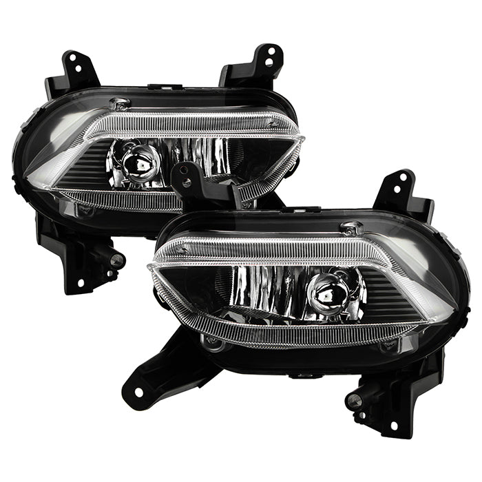 ( Spyder ) Hyundai Santa Fe 2019-2020 OEM Style Fog Lights w/Switch - Clear