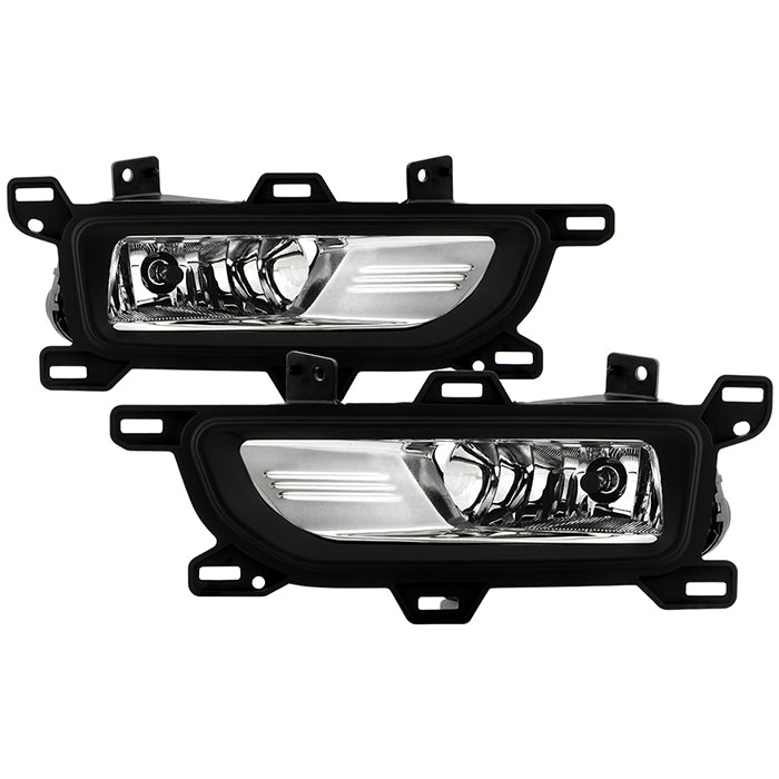 ( Spyder ) Nissan Titan 2020-2022 OEM Style Fog Lights w/Switch - ( Bulbs Size -  H8 12V 35W  ) - Clear