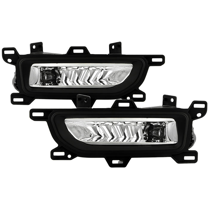 ( Spyder ) Nissan Titan 2020-2022 OEM Style Fog Lights w/Switch - ( Bulbs Size -  5W LED  ) - Clear