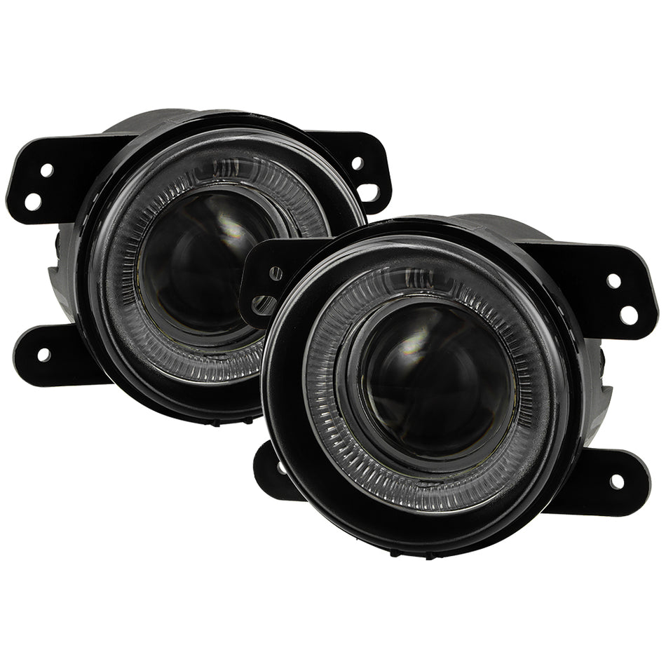 Dodge Magnum 05-08 / Journey 09-10 / Chrysler 300 05-10 ( 5.7L W/ Touring ) / PT Cruiser 06-09 / Jeep Wrangler 07-09 Projector Fog Lights w/Switch - Smoke