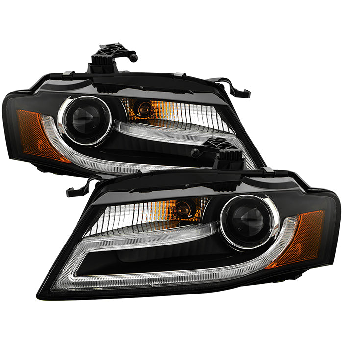 ( Spyder Signature ) Audi A4 09-12 Projector Headlights - Xenon/HID Model Only ( Not Compatible With Halogen Model ) - DRL LED - Black