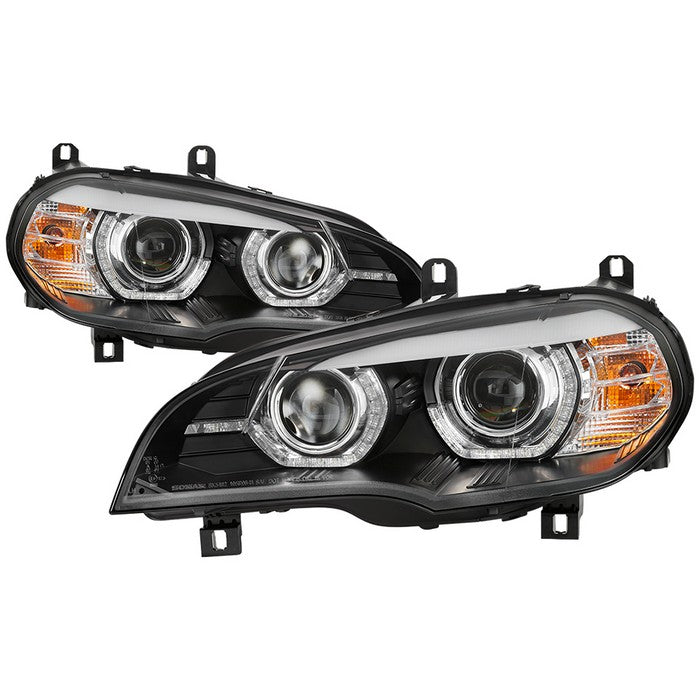 ( Spyder Signature ) BMW X5 E70 2007-2010 AFS Model HID Model Only (Does Not Fit Halogen Model) Projector Headlights - Black