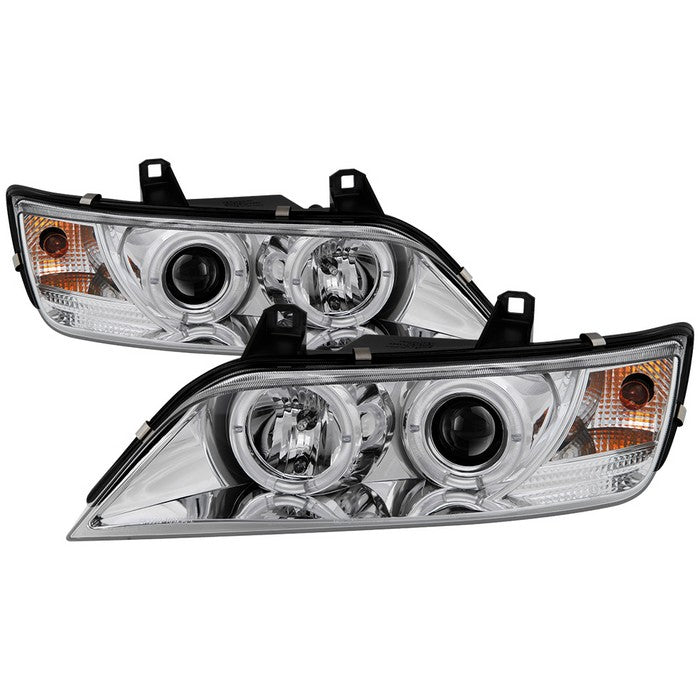 ( Spyder Signature ) BMW Z3 96-02 Projector Headlights - LED Halo - Chrome - High H1 (Included) - Low H1 (Included)