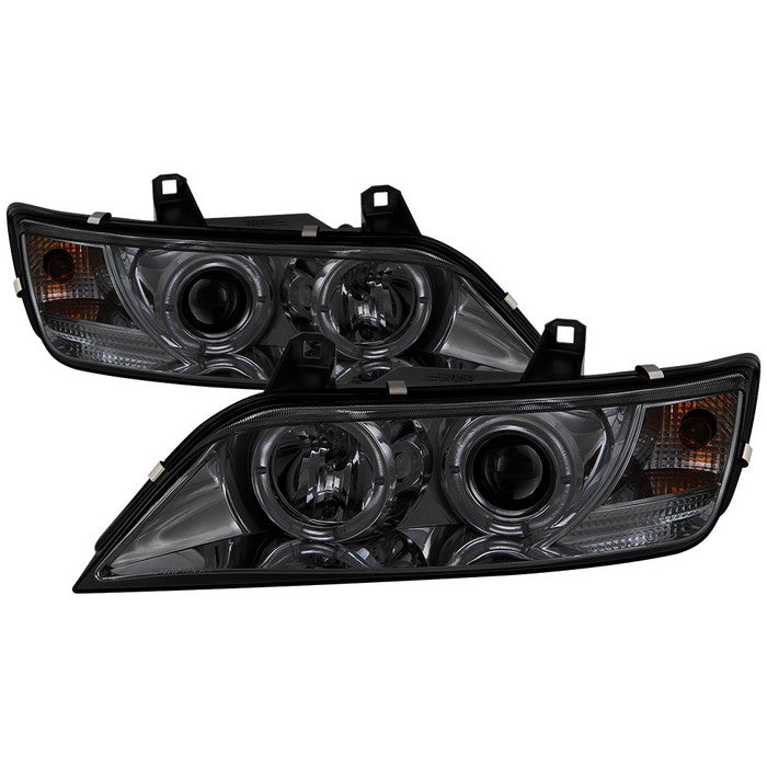 ( Spyder Signature ) BMW Z3 96-02 Projector Headlights - LED Halo - Smoke - High H1 (Included) - Low H1 (Included)