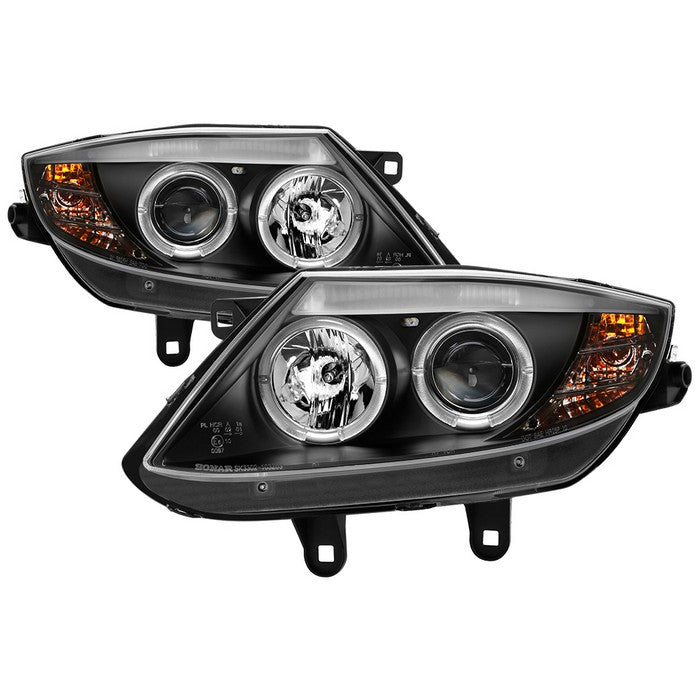 ( Spyder Signature ) BMW Z4 03-08 Projector Headlights - Xenon/HID Model Only ( Not Compatible With Halogen Model ) ( Delete Stock HID Unit )- LED Halo - Black - High H1 (Included) - Low H7 (Not Included)