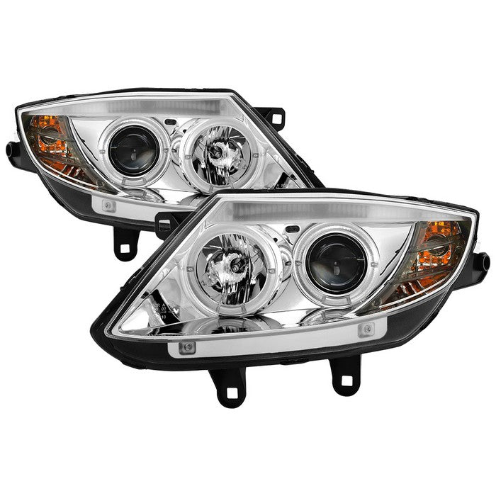 ( Spyder Signature ) BMW Z4 03-08 Projector Headlights - Xenon/HID Model Only ( Not Compatible With Halogen Model ) ( Delete Stock HID Unit )- LED Halo - Chrome - High H1 (Included) - Low H7 (Not Included)