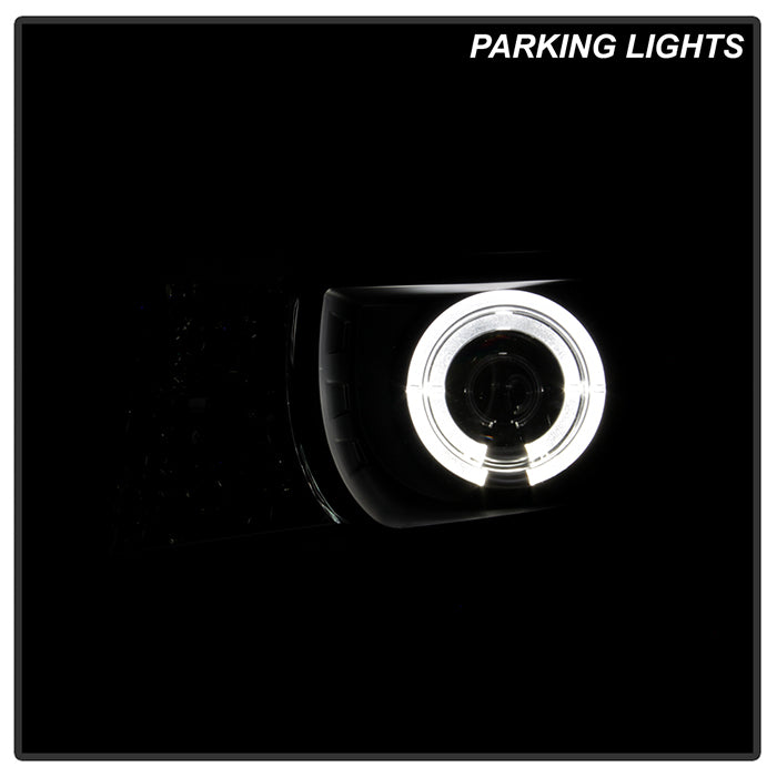WTautopart CCFL Halo Projector Headlights – 2010-2013 Chevy Camaro – Black Housing / Smoke Lens – DOT/SAE Certified