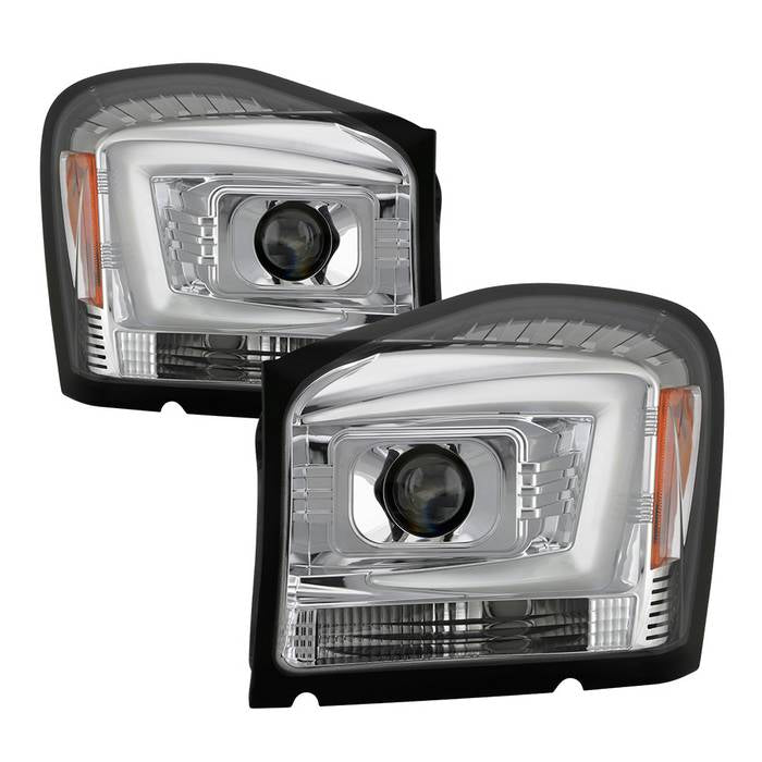 ( Spyder Signature ) Dodge Durango 2004 - 2006 Projector Headlights - Low Beam-H7(Included) ; High Beam-H7(Included) ; Signal-3557(Included) - Chrome