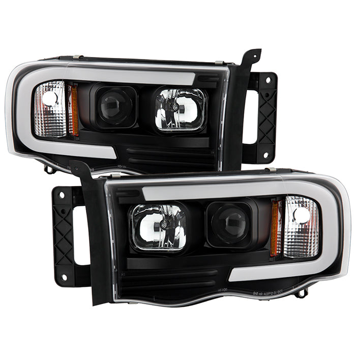 ( Spyder Platinum ) Dodge Ram 1500 2002-2005 / Ram 2500/3500 2003-2005 High-Power LED Module ( Low Beam ) Equipped Headlights - White Light Bar Parking Light - Low Beam: LED (Included) - High Beam: H1 (Included) - Turn Signal: 3157 (Not Included) - Black