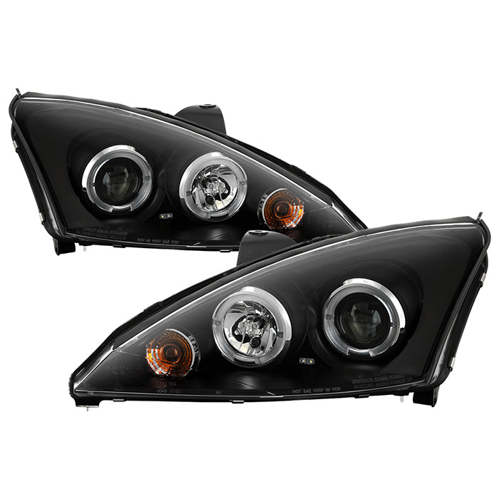 ( Spyder Signature ) Ford Focus 00-04 Projector Headlights - ( Do Not Fit SVT Model ) - LED Halo - Black - High H1 (Included) - Low H1 (Included)