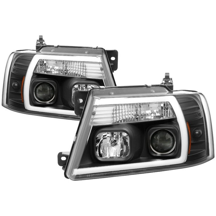 ( Spyder Signature ) Ford F150 04-08 Light Bar Projector Headlights - Black