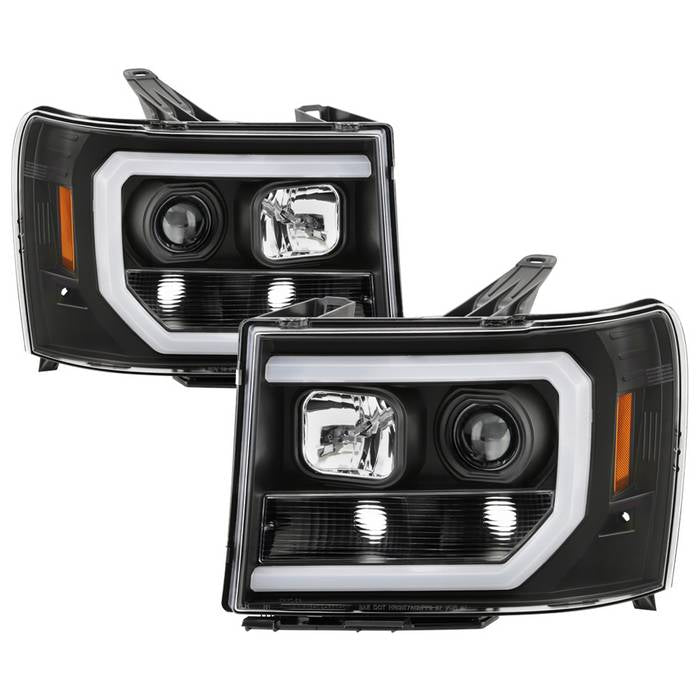 ( Spyder Platinum ) GMC Sierra 1500/2500/3500 07-13 / GMC Sierra Denali 08-13 / GMC Sierra 2500HD/3500HD 07-13 ( LED Low Beam ) Headlights - Low Beam: LED - High Beam: - Signal: - Black