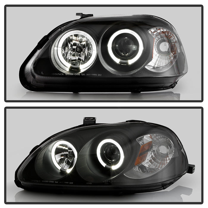 Spyder Signature ) Honda Civic 96-98 Projector Headlights - LED