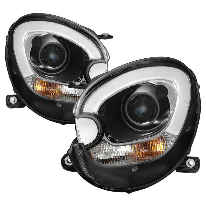 ( Spyder Signature ) Mini Cooper Countryman 11-16 Projector Headlights - Halogen Model Only ( Not Compatible with Xenon/HID Model ) - LBDRL - Black