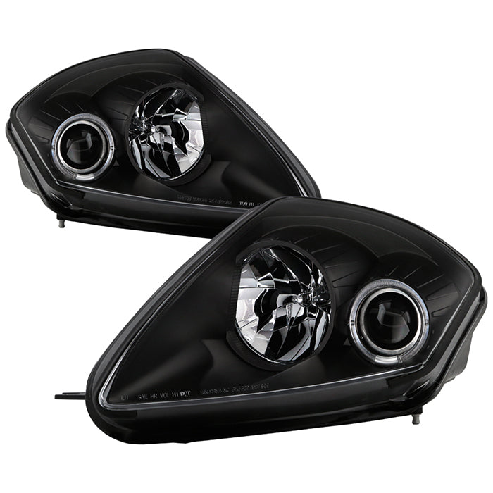 ( Spyder Signature ) Mitsubishi Eclipse 00-05 Projector Headlights - LED Halo - Black - High H1 (Included) - Low H1 (Included)