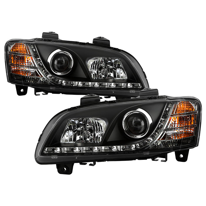 ( Spyder Signature ) Pontiac G8 08-09 Projector Headlights - DRL - Black - High H1 (Included) - Low H7 (Included)