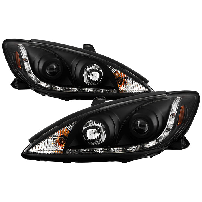 ( Spyder Signature ) Toyota Camry 02-06 Projector Headlights - DRL - Black - High H1 (Included) - Low H1 (Included)