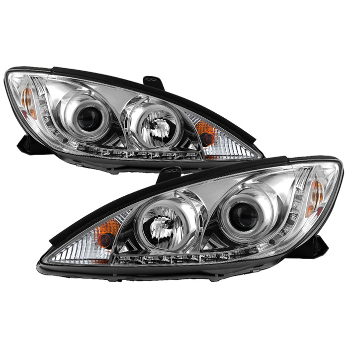 ( Spyder Signature ) Toyota Camry 02-06 Projector Headlights - DRL - Chrome - High H1 (Included) - Low H1 (Included)