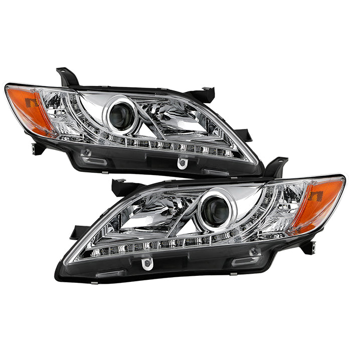 ( Spyder Signature ) Toyota Camry 07-09 Projector Headlights - DRL - Chrome - High H1 (Included) - Low H7 (Included)