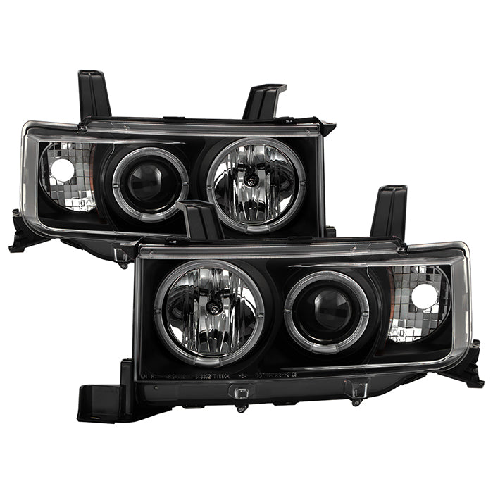 ( Spyder Signature ) Scion XB 03-07 Projector Headlights - LED Halo - Black - High H1 (Included) - Low 9006 (Included)